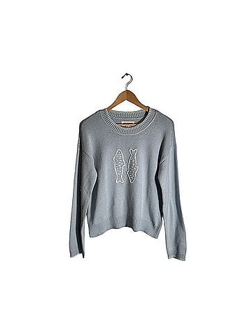 Lucky Brand Fish Sardine Knit Sweater Casual Sweaters (view 2)