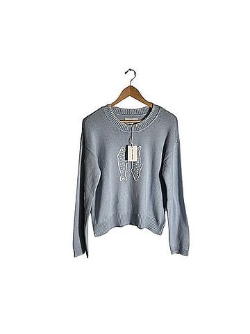 Lucky Brand Fish Sardine Knit Sweater Casual Sweaters (view 1)