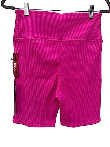 Carbon38 Ribbed High Rise Athletic Shorts (view 2)
