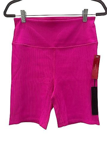 Carbon38 Ribbed High Rise Athletic Shorts (view 1)