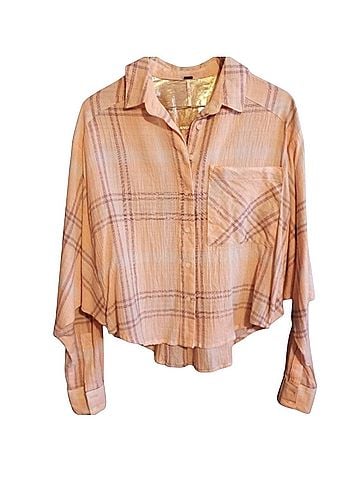 Free People Cutie Plaid Long Sleeve Button-Down Shirt (view 1)