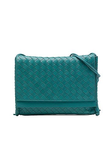 Bottega Veneta Medium Nappa Intrecciato BV Fold Crossbody (view 1)