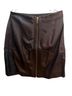 H&M 100% Leather Brown Leather Skirt Size 8 - photo 2