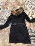 Betsey Johnson Leopard Print Black Brown Coat Size M - photo 12
