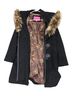 Betsey Johnson Leopard Print Black Brown Coat Size M - photo 1
