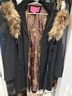 Betsey Johnson Leopard Print Black Brown Coat Size M - photo 3