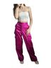 FRAME Denim High-Rise Satin Cargo Pants Cargo Pants - photo 1
