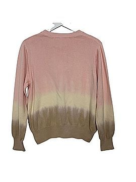 Veronica Beard Pink Ombre Dip Dye Crewneck Sweater Pullover Sweater (view 2)