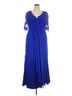 Alyce 100% Polyester Blue Alyce Cocktail Dress Size 18 - photo 1