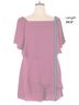 City Chic 100% Polyester Solid Burgundy Pink City Chic Romper Size 18 - photo 3