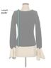Antonio Melani 100% Wool Color Block Black Antonio Melani Wool Pullover Sweater Size S - photo 5