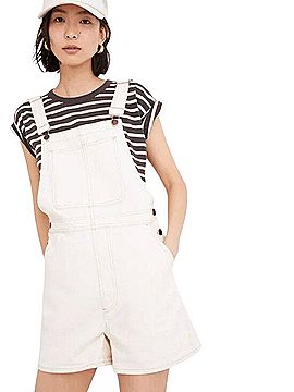 Madewell Denim Short Overalls Jumpsuit (view 1)