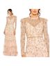 Mac Duggal 100% Polyester Pink Tan Gold Cocktail Dress Size 22 - photo 2