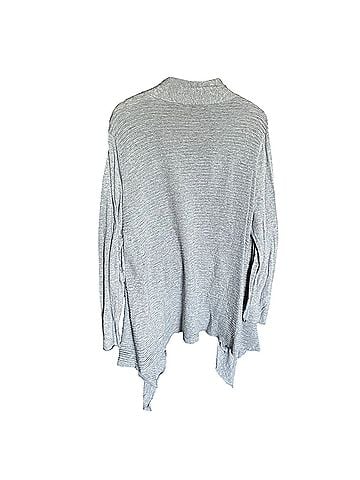 Eileen Fisher Linen Blend Open Front Knit Sweater Vest (view 2)
