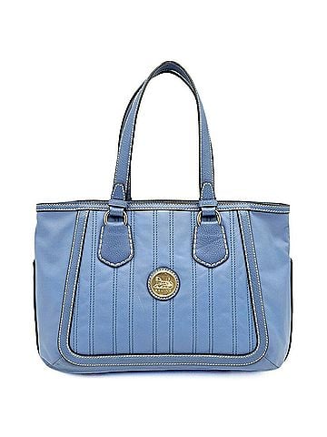 Céline Celine CELINE Tote Bag, Horse Carriage Hardware, Leather, Blue, Boogie A4 Size (view 1)