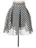 Maje 100% Polyester Polka Dots Silver Maje Casual Skirt Size L - photo 1