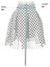 Maje 100% Polyester Polka Dots Silver Maje Casual Skirt Size L - photo 3