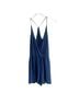 Rory Beca 100% Silk Solid Blue Romper Size S - photo 1