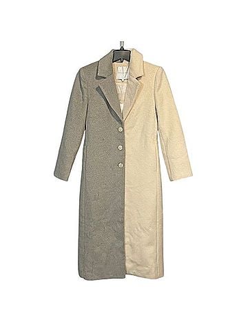 Endless Rose Colorblock Midi Coat Wool Coat (view 2)