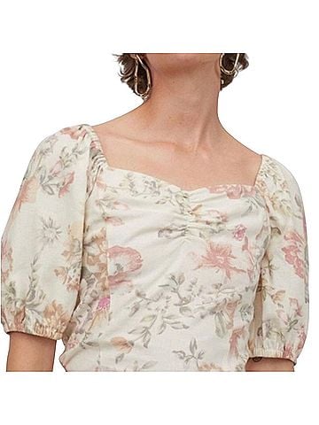 H&M Flouncy Short Sleeve Blouse (view 1)