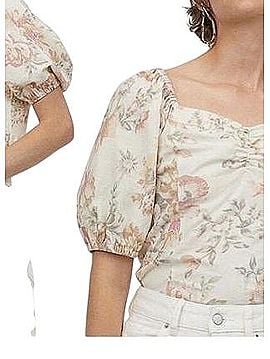 H&M Flouncy Short Sleeve Blouse (view 2)