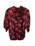 Bogner 100% Nylon Floral Red Black Jacket Size 8 - photo 2