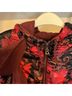 Bogner 100% Nylon Floral Red Black Jacket Size 8 - photo 5