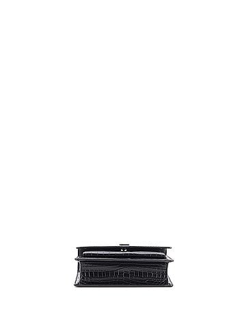 Saint Laurent Sunset Chain Wallet Crocodile Embossed Leather (view 2)