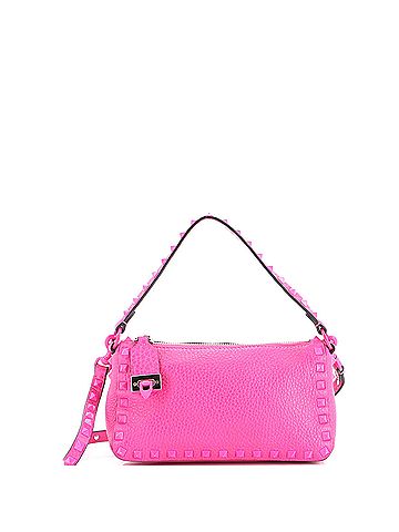 Valentino Garavani Rockstud Zip Pochette Shoulder Bag Leather Small (view 1)