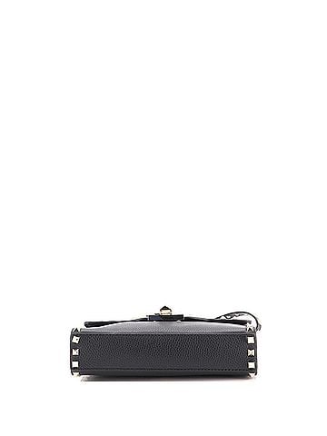 Valentino Garavani Rockstud Flip Lock Flap Bag Leather Medium (view 2)