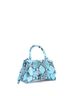 Balenciaga 100% Leather Blue Hourglass Top Handle Bag Python Embossed Leather Small One size - photo 3
