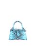 Balenciaga 100% Leather Blue Hourglass Top Handle Bag Python Embossed Leather Small One size - photo 4