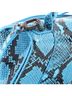 Balenciaga 100% Leather Blue Hourglass Top Handle Bag Python Embossed Leather Small One size - photo 6