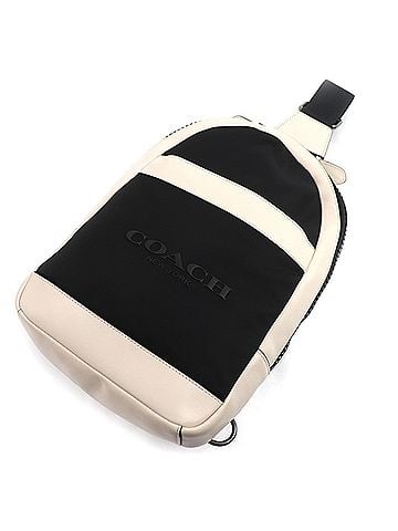 Coach COACH Charles Body Bag, Off-White/Black, F59320 (Outlet) (view 1)