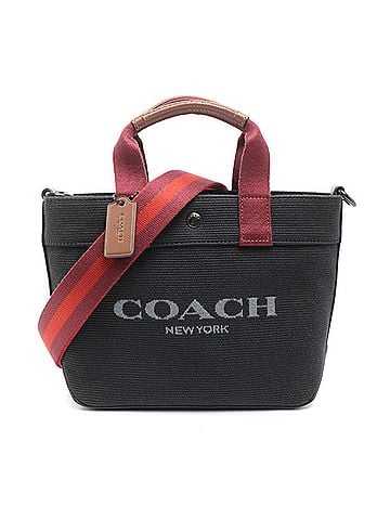 Coach COACH Tote 20 Colorblock Bag, Black CU299 JIBLK, Women's (view 1)