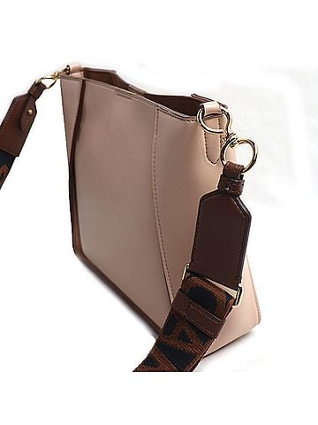 Stella McCartney Stella McCartney Logo Mini Crossbody Shoulder Bag, Pink Beige, 700073, Women's (view 2)