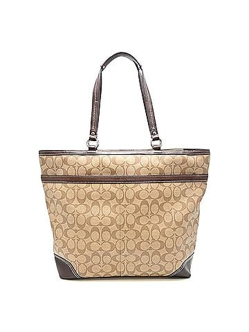 Coach Coach Mother's Tote Bag for Women, F14474, Signature Canvas, Brown (view 2)