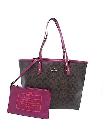 Coach Coach Signature Women's Tote Bag F36658 Leather Brown (view 1)