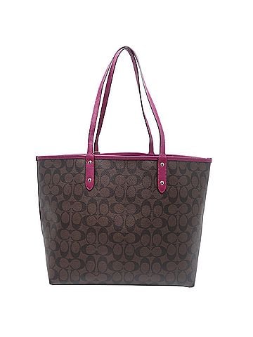 Coach Coach Signature Women's Tote Bag F36658 Leather Brown (view 2)