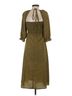 o.p.t 100% Polyester Paisley Green O.P.T Casual Dress Size S - photo 2