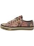 Ed Hardy 2007 VTG Pink Canvas Tattoo Graphic Glitter Dog Tag Slip Ons | Y2K Grunge Glam Emo Skater Cult Icon Sneakers - photo 5