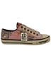 Ed Hardy 2007 VTG Pink Canvas Tattoo Graphic Glitter Dog Tag Slip Ons | Y2K Grunge Glam Emo Skater Cult Icon Sneakers - photo 4