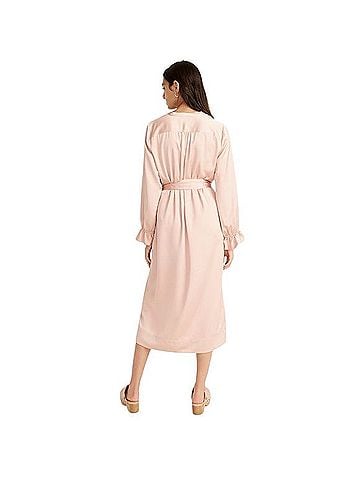 J.Crew Drapey shirtdress in satin-back crepe Casual Dress (view 2)