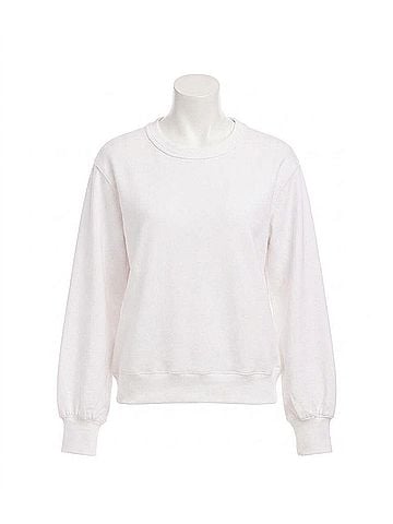 Karen Kane Long Sleeve Ribbed Top in Off White (view 1)