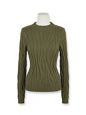 Minkpink Women's Elara Jacquard Top in Khaki (view 1)
