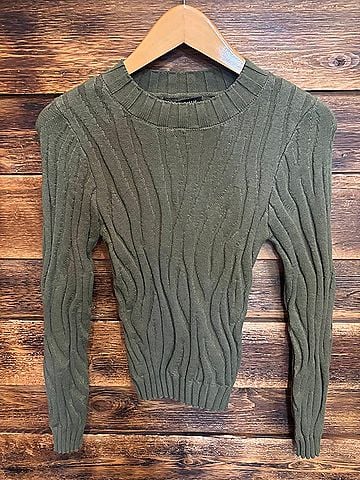 Minkpink Women's Elara Jacquard Top in Khaki (view 2)