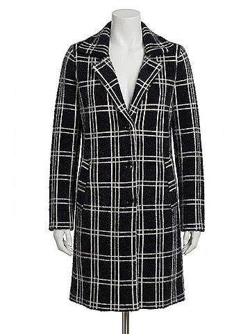 Love Token Eve Button Down Coatigan in Black (view 1)