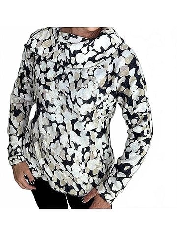Ethyl Soft Shawl Neck Sweater in White (view 2)