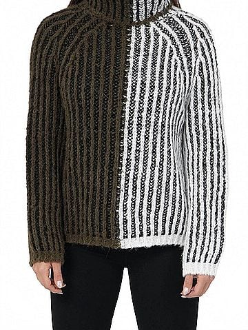 Love Token Aubrie Turtleneck Sweater in Olive (view 2)