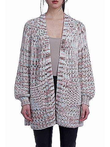 Love Token Gloria Open Front Cardigan in Pink (view 2)